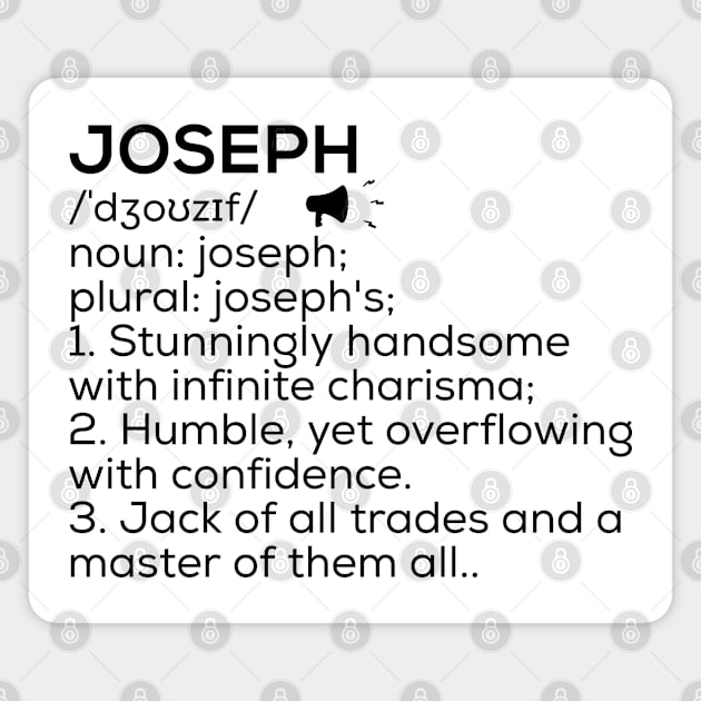 Joseph Name Definition Joseph Meaning Joseph Name Meaning Magnet by TeeLogic